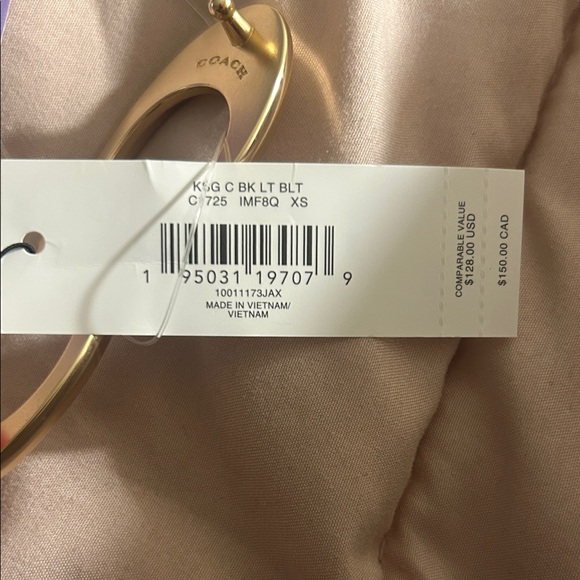 Coach Red Belt with Gold Buckle - Picture 9 of 10